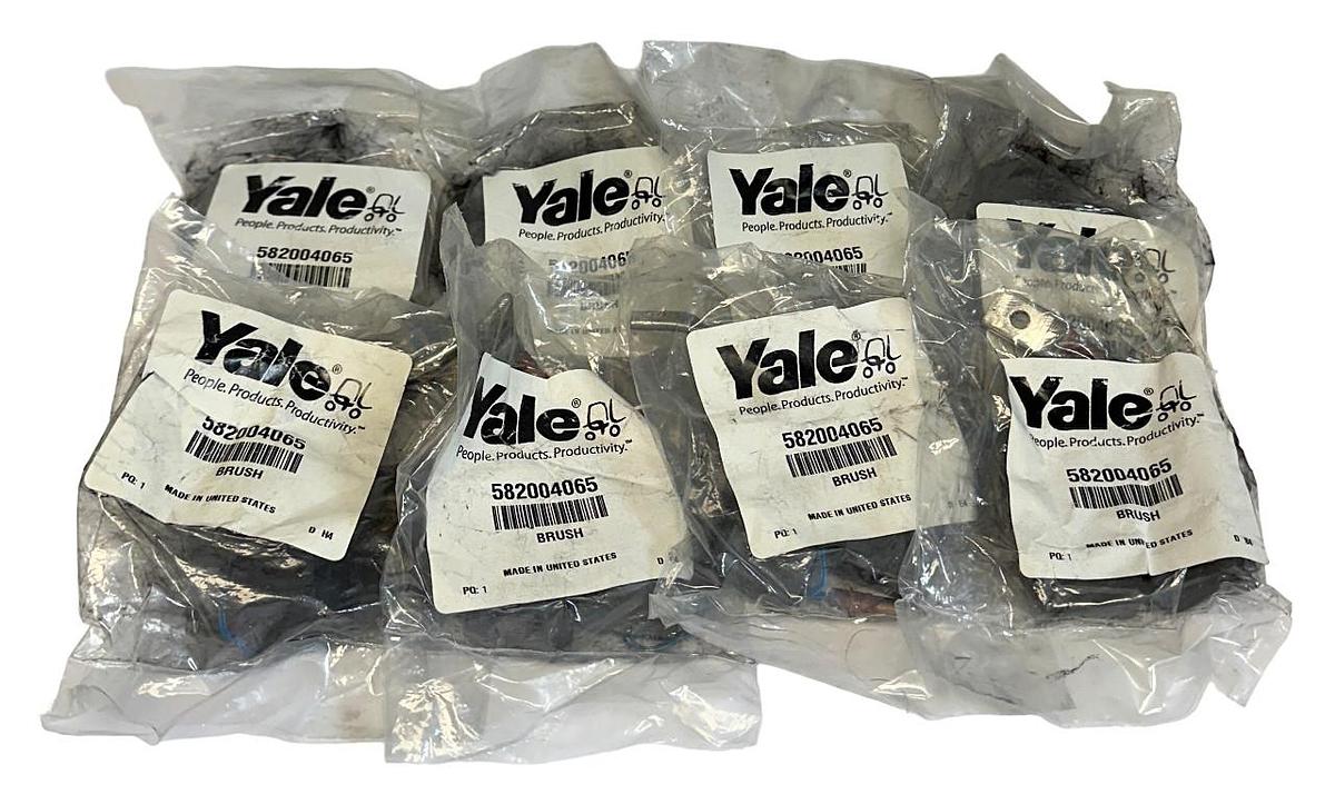 Used 8 YALE 582004065 / YT582004065 OEM MOTOR BRUSHES FOR FORKLIFT NSFS