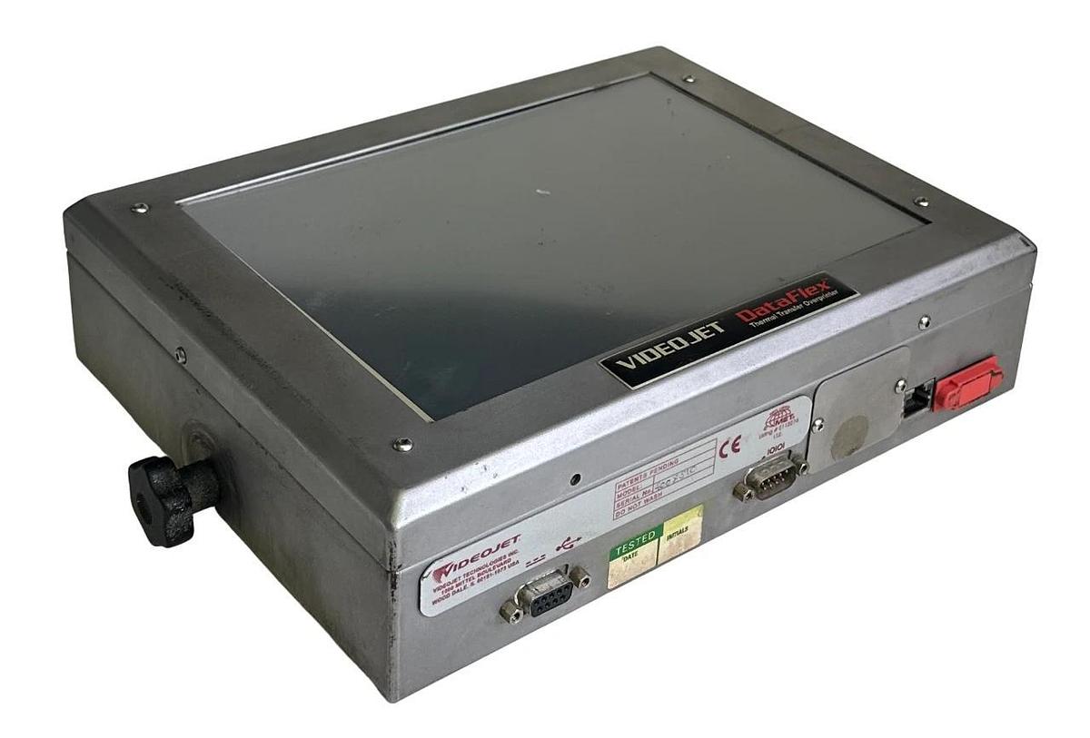 Used VIDEOJET DataFlex THERMAL TRANSFER OVERPRINTER SCREEN ONLY