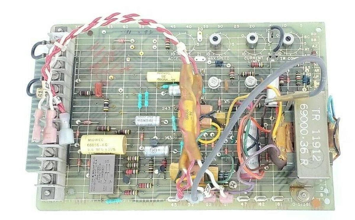 Used RELIANCE ELECTRIC 0-51381 CONTROL BOARD 051381