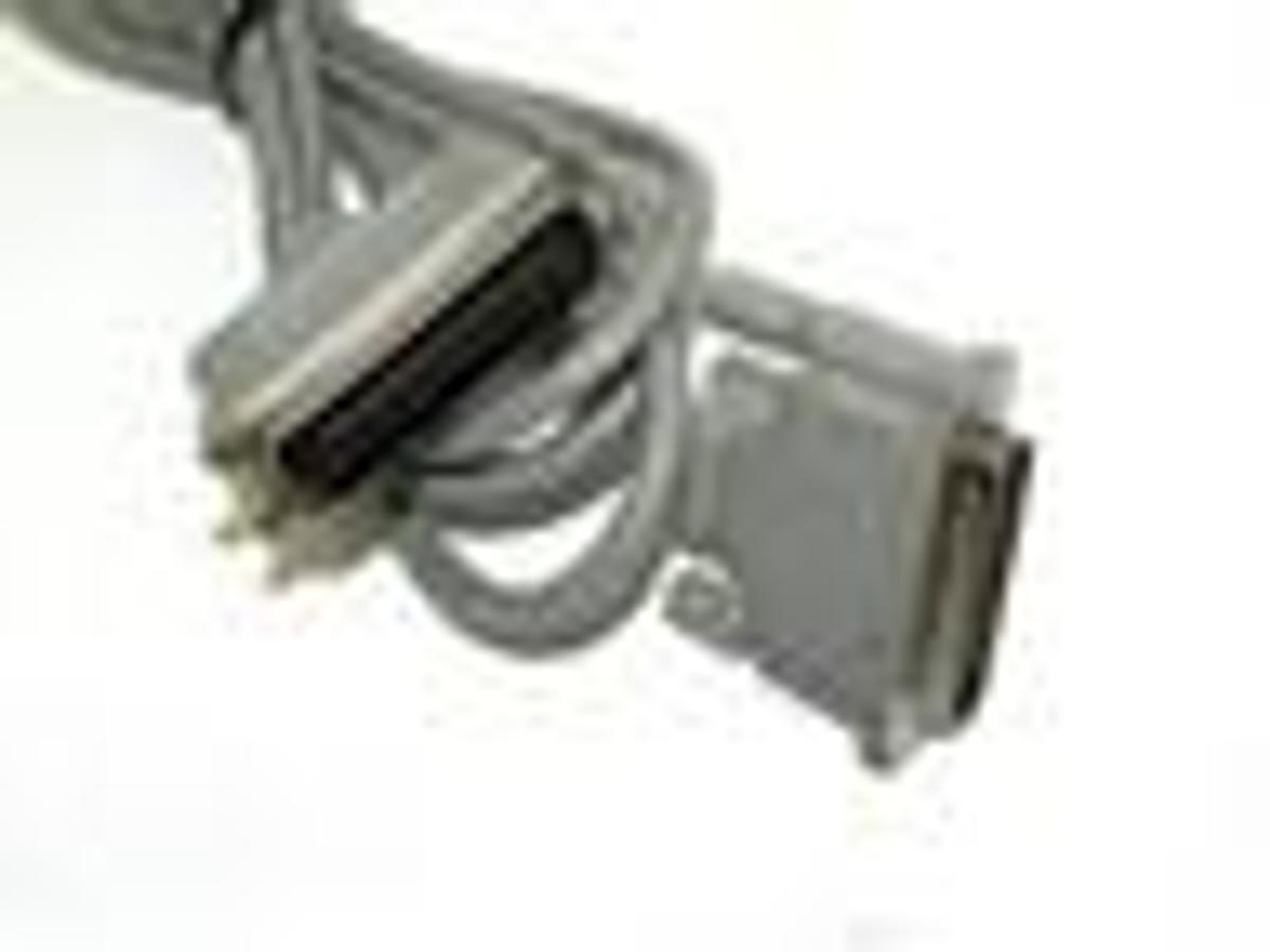 Used HP 300789-001 REV. A, DB25 MALE PARALLEL PRINTER CABLE 6FT