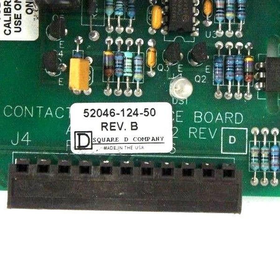 Used SQUARE D 52046-124-50 POWER SUPPLY ASSEMBLY BOARD REV. B, 5204612450