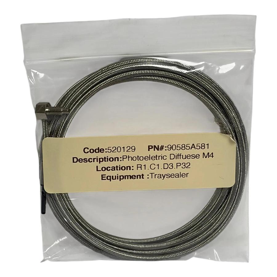 Keyence M4 Hex Head Diffuse Fiber Optic Sensor Armored Cable New