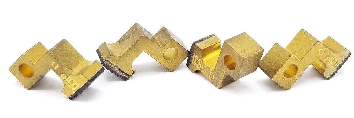 LOT OF 4 NEW SQUARE D BRONZE CONTACT TIPS