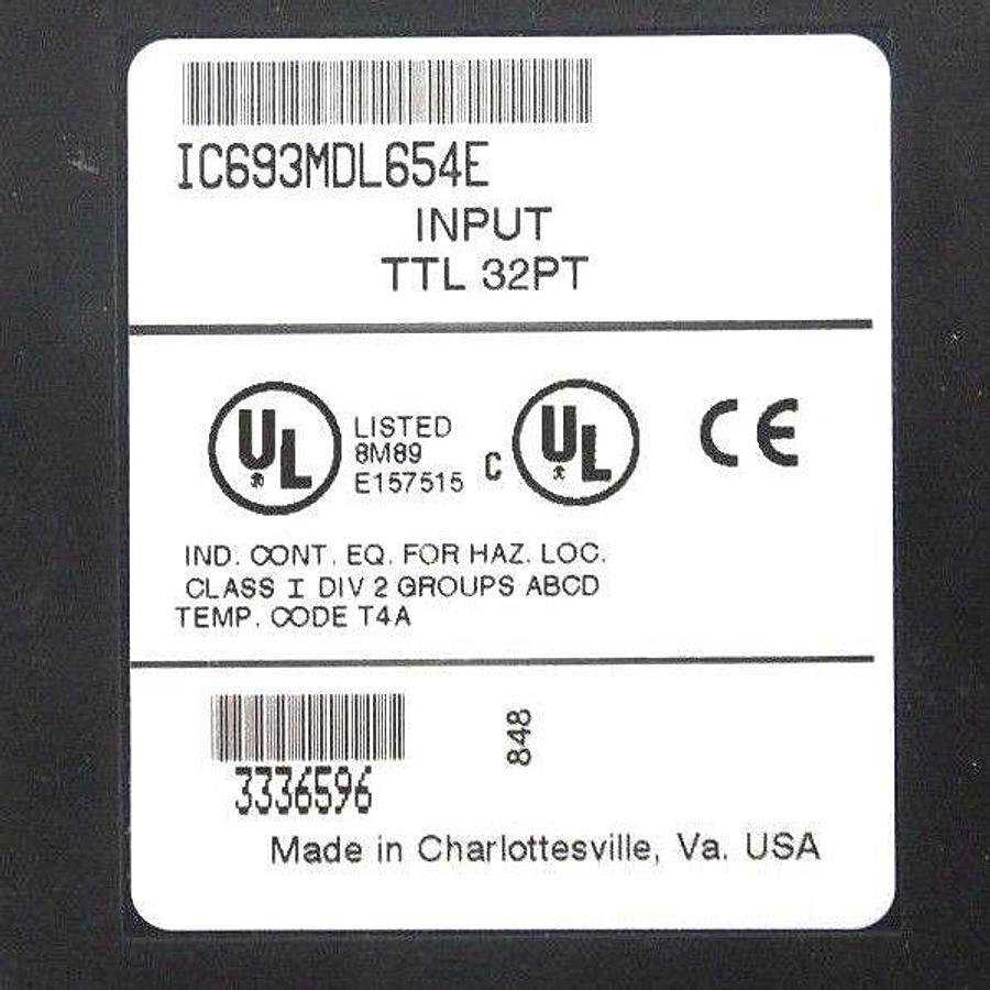 Used GE FANUC IC693MDL654 INPUT MODULE TTL 32PT IC693MDL654E