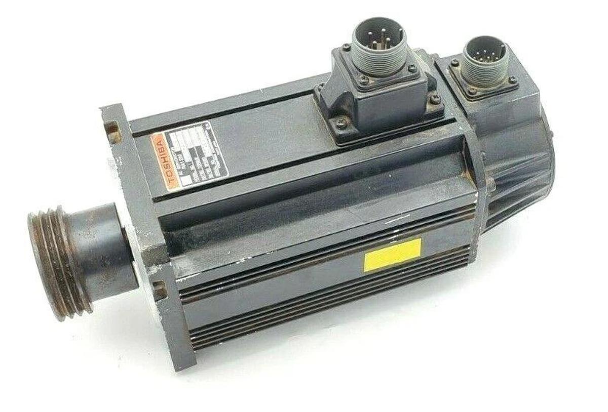Used TOSHIBA 12M2-2000R AC SERVOMOTOR RA12M, 2000W, 3000 RPM, 12M22000R