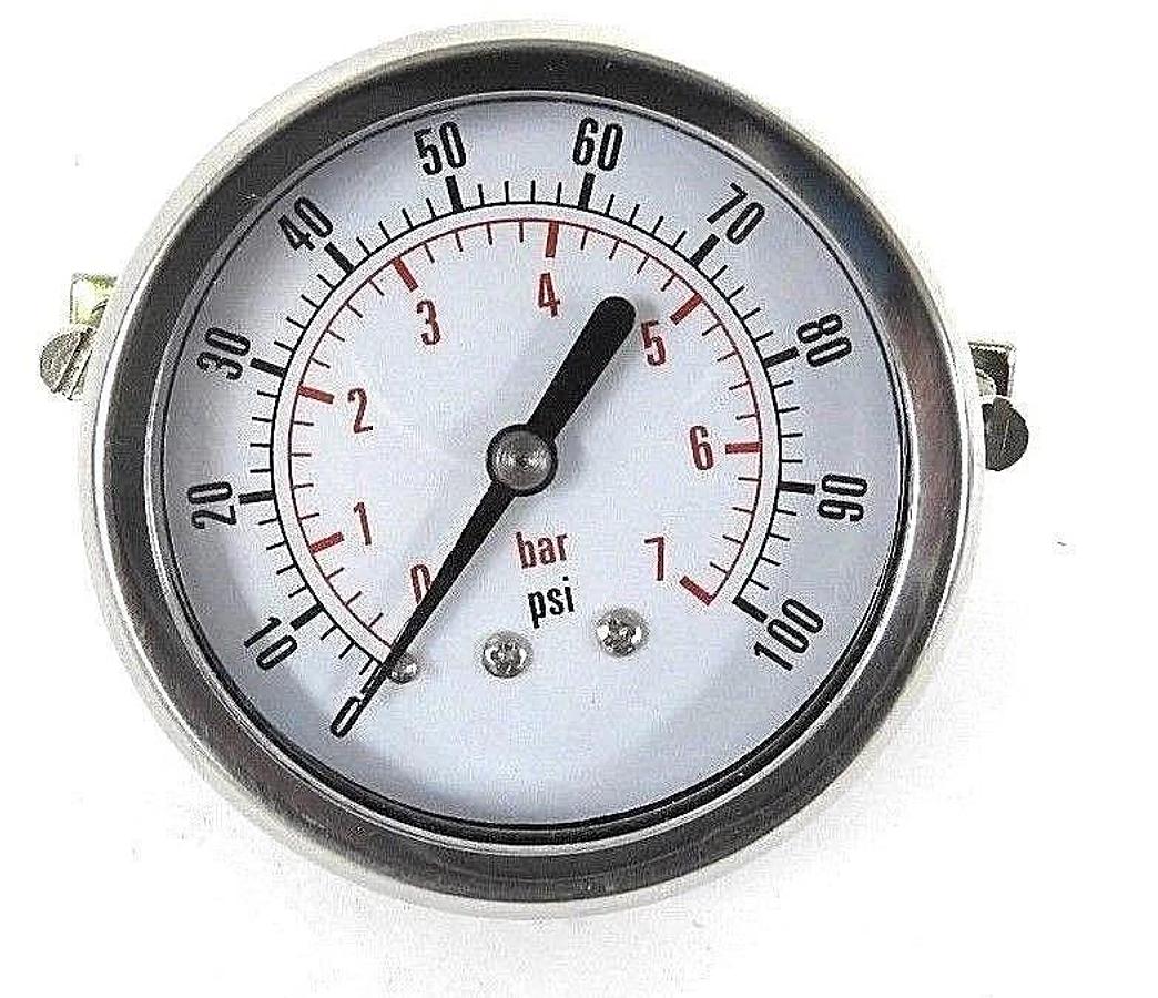 Used NIB MERMAIN MS110008 PRESSURE GAUGE VALMET VAL0031726, CDS-1P-007-B, 1-100 PSI