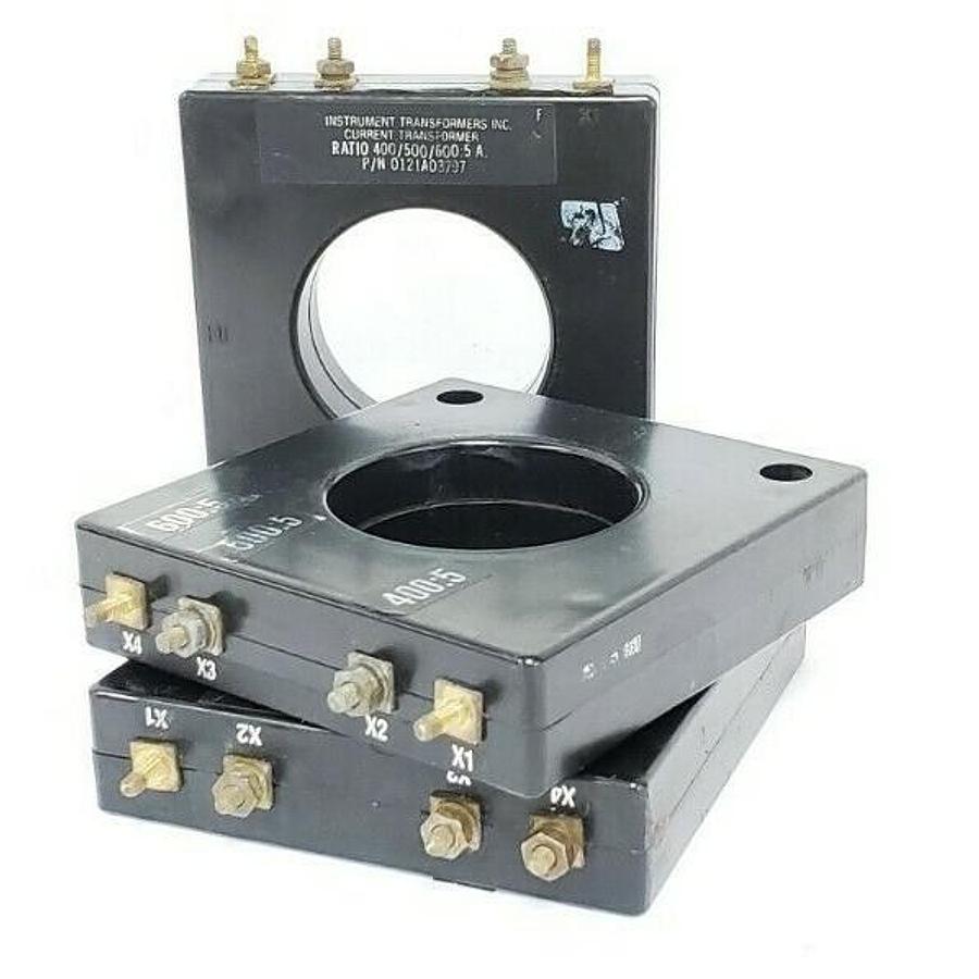 Used LOT OF 3 INSTRUMENT TRANSFORMERS 0121A03797 CURRENT TRANSFORMERS X13580048-03