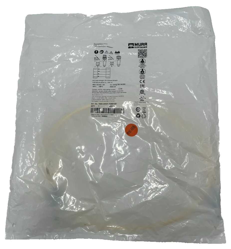 Murr Elektronik 7000-40021-0240100 Connection Cable M12 Male to Female 4-Pole 1m