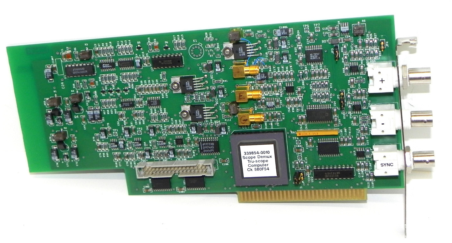 Used TRU-SCOPE 339854-0010 SCOPE DEMUX CK 580F54 BOARD 3398530020 REV. 03