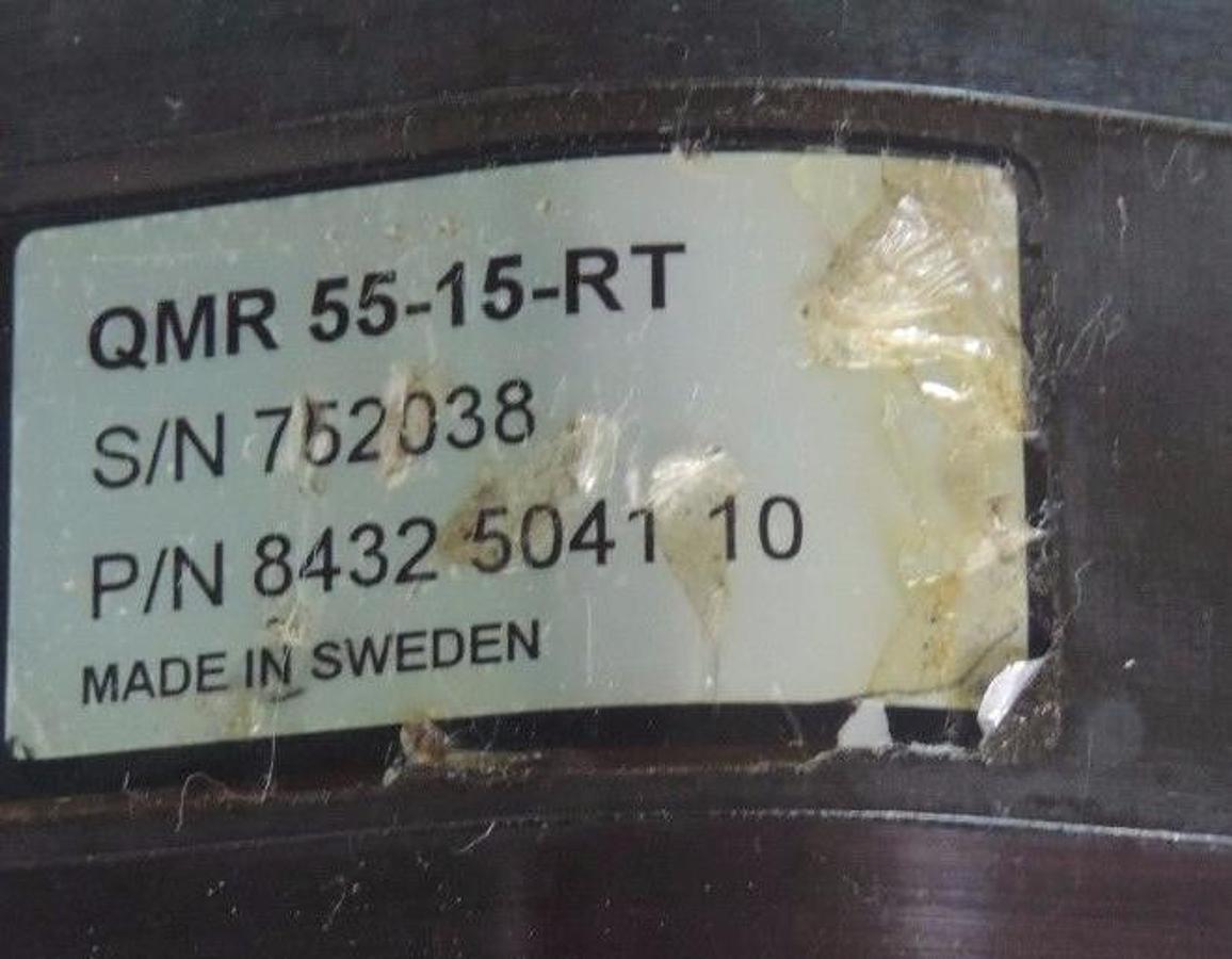 Used ATLAS COPCO QRT-50-100 NUT RUNNER W/ QMR-55-15-RT AND 42330-1705-80 SERVO MOTOR