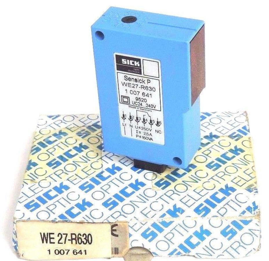 NIB SICK OPTIC WE27-R630 PHOTOELECTRIC WE27R630, 1007641