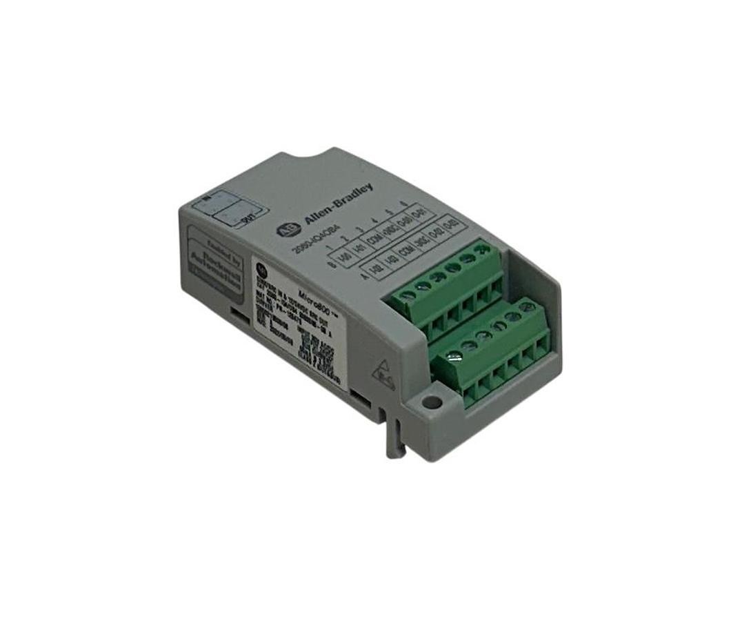 Used Allen Bradley 2080-IQ4/OB4 /A Micro800 Digital I/O Combo Module 2080-IQ4OB4 NSNP