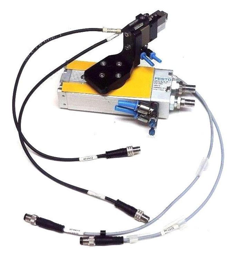 Used FESTO DRQD-B-16-180-Y-SRJ-A-AR-FW DRIVE W/ SCHUNK 340010 MPG25 / MPG-25 GRIPPER