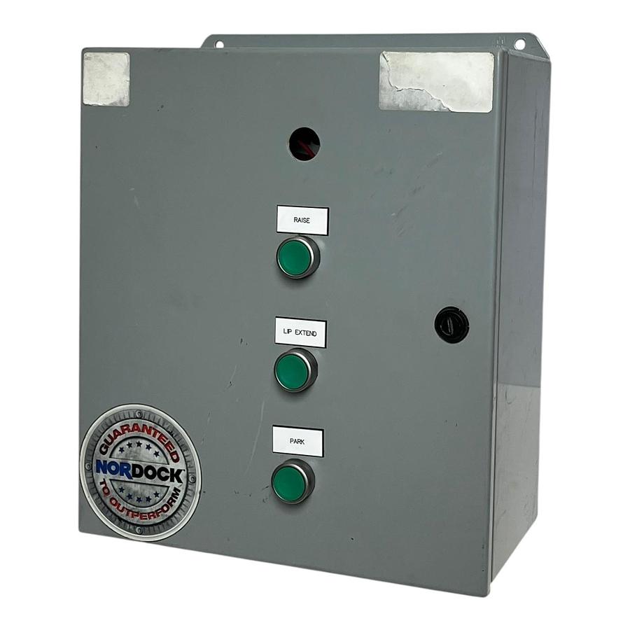 Used New Nordock 25341-E1 Hydraulic Dock Leveler Control Panel 460V *MISSING BUTTON*