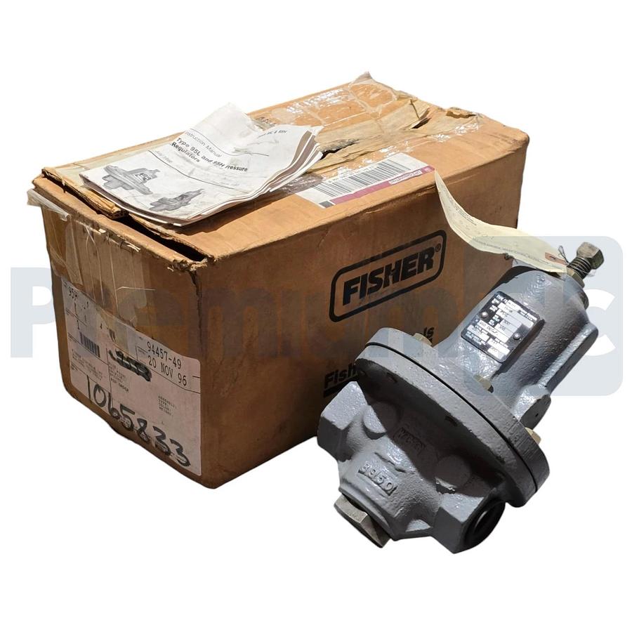 Fisher 95H-111 Pressure Regulator Valve 1" NPT Spring Range: 25-75PSIG SST Trim