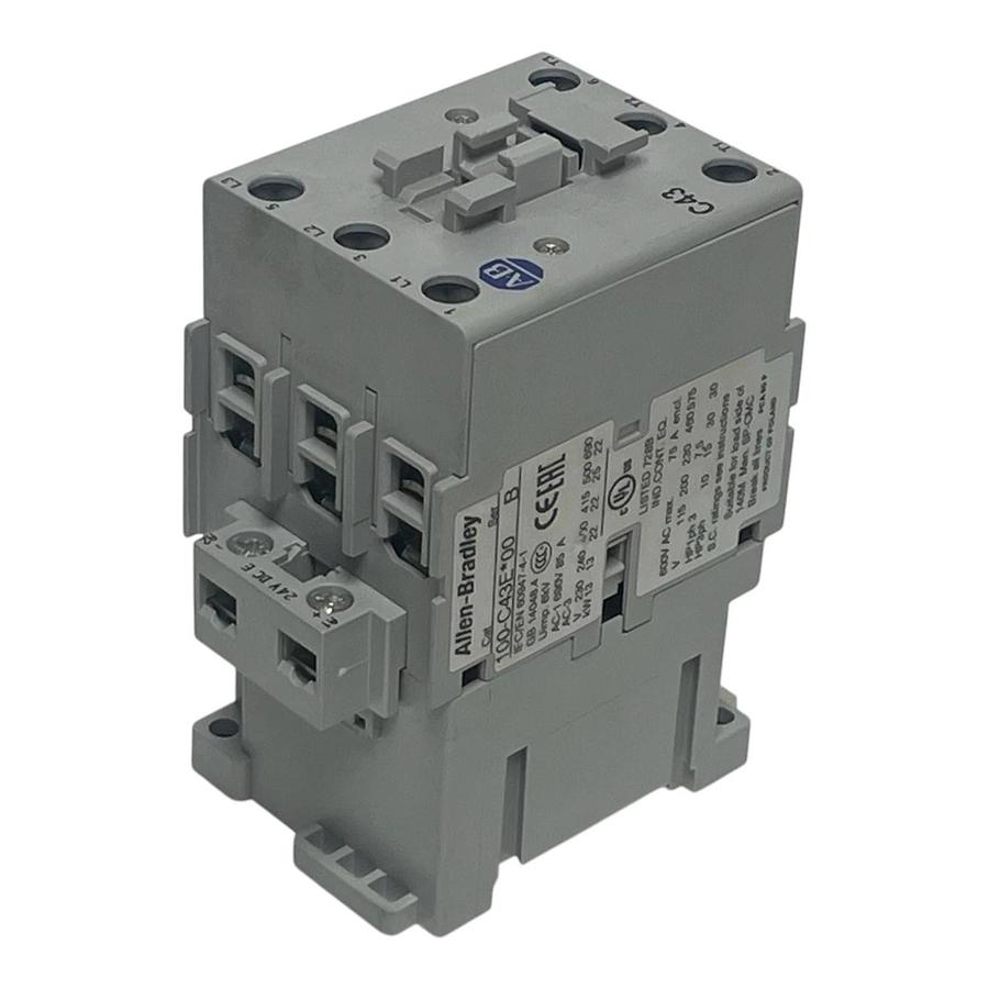 Allen-Bradley 100-C43E*00 Ser B Contactor 3-Pole 43A 24V DC 100C43E00