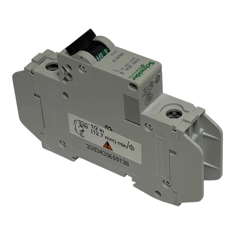 Schneider Electric Multi 9 C60 20A Circuit Breaker 60113 1 Pole 240V 60V New