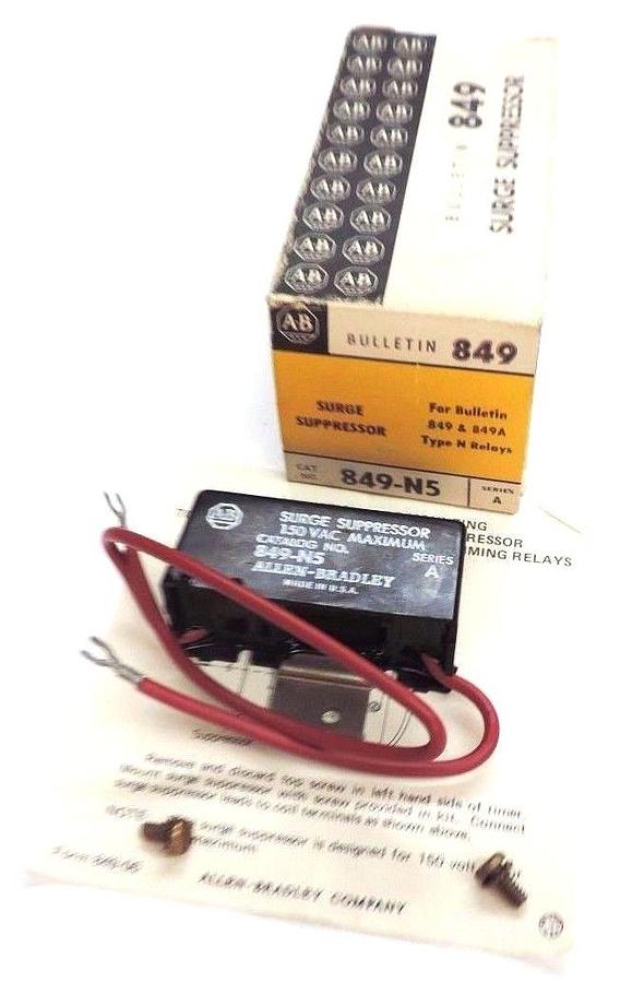 Used NIB ALLEN BRADLEY 849-N5 SURGE SUPPRESSOR SER. A, 849N5