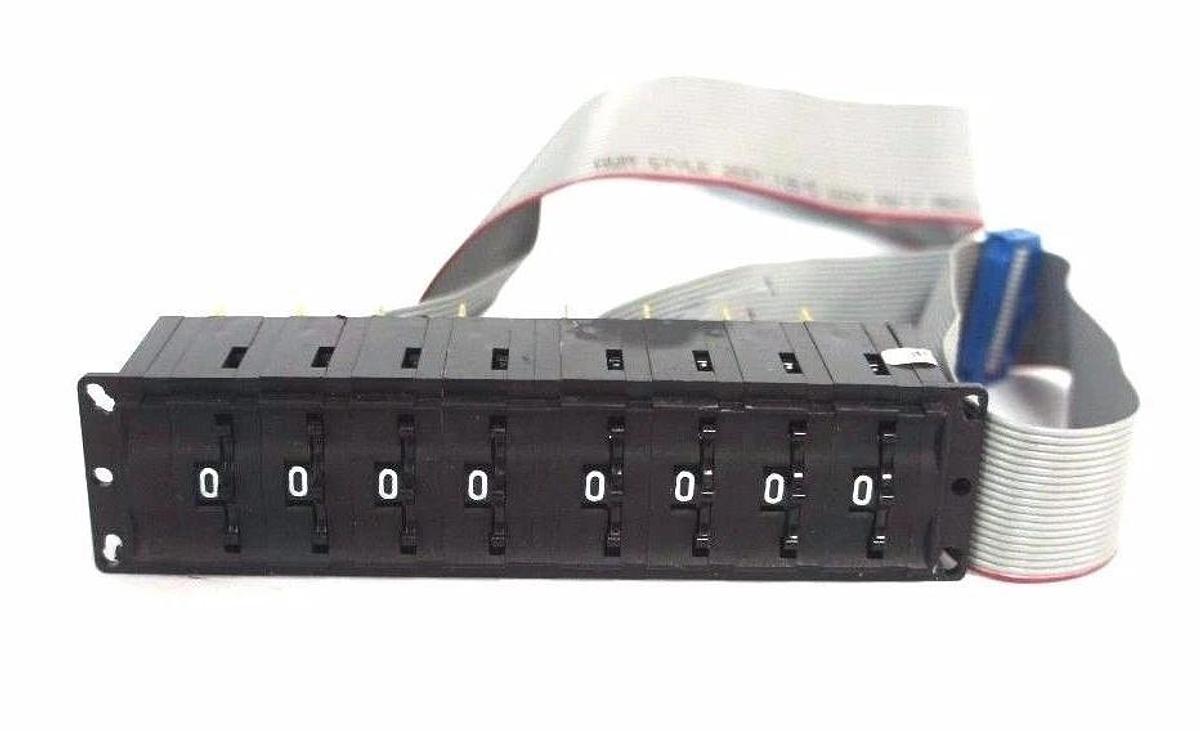 Used C&K 70289A1 8 DIGIT COUNTER MODULE REV. A S/N: 09250320253, 3004