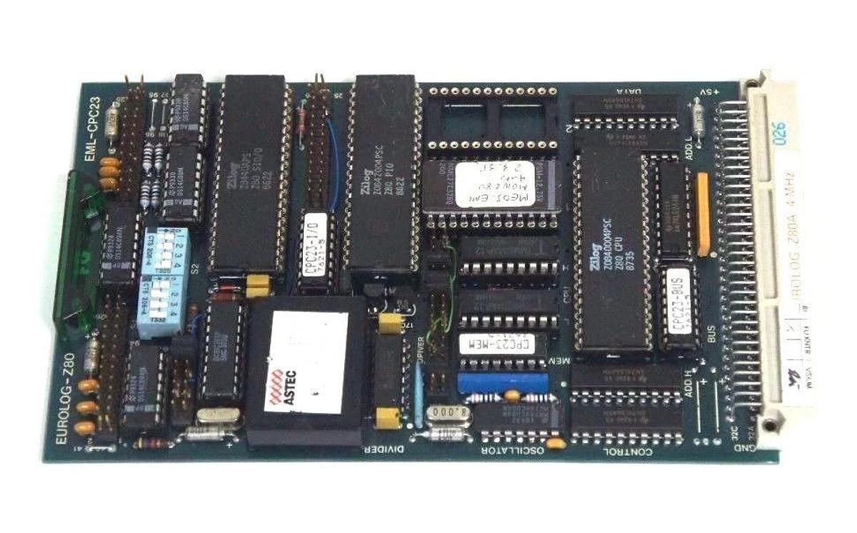 Used EUROLOG-Z80 CONTROL OSCILLATOR DIVIDER BOARD EML-CPC23 TYPE CPC-2 SERIE: 3357