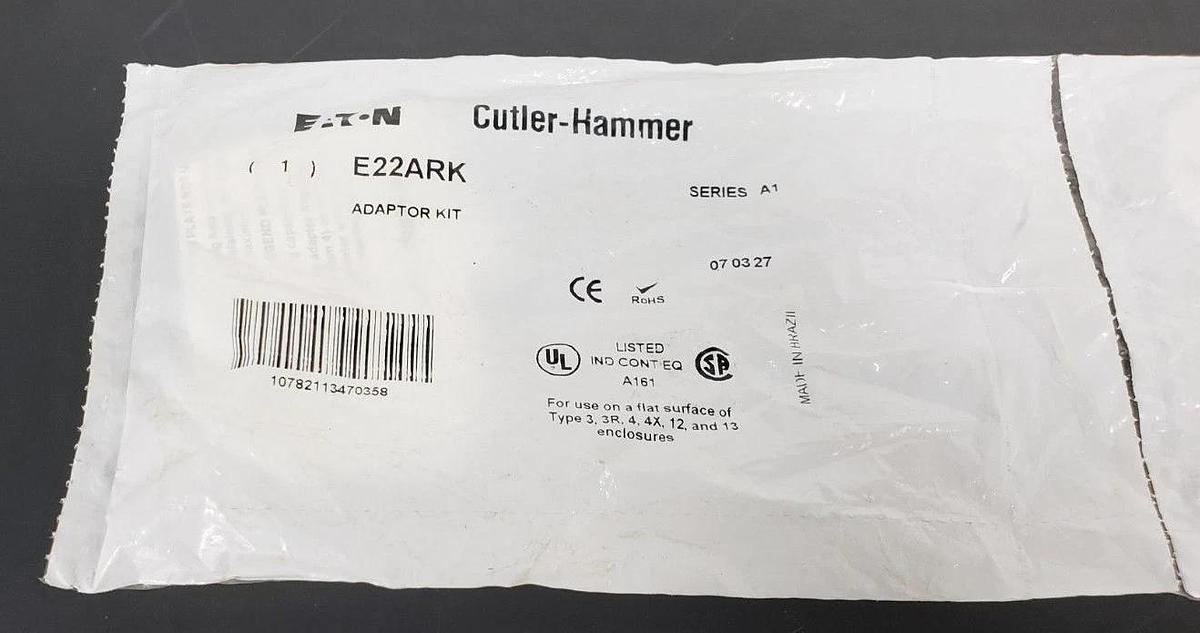 Used LOT OF 2 NEW EATON CUTLER-HAMMER E22ARK ADAPTOR KITS SER. A1