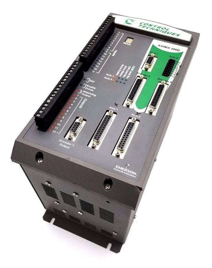 Used CONTROL TECHNIQUES AX-2000-00-00-03C AXIMA 2000 2-AXIS CONTROLLER 964369-37
