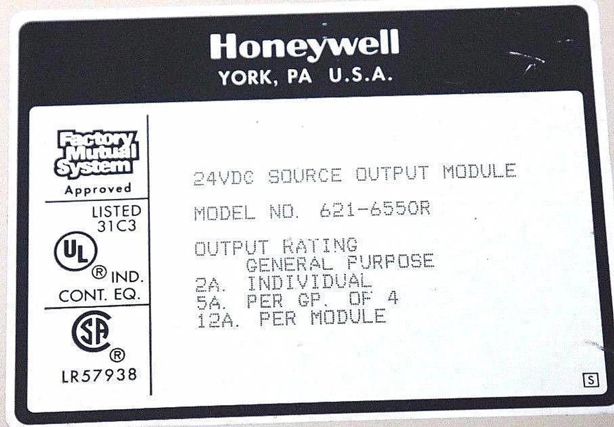 Refurbished REPAIRED HONEYWELL 621-6550R OUTPUT MODULE 6216550R 24VDC