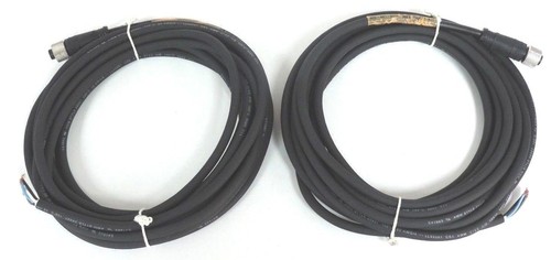 Used LOT OF 2 NEW IFM EFECTOR E18005 SOCKET FOR SENSORS W/M12 CONNECTOR 4WIRE 5M