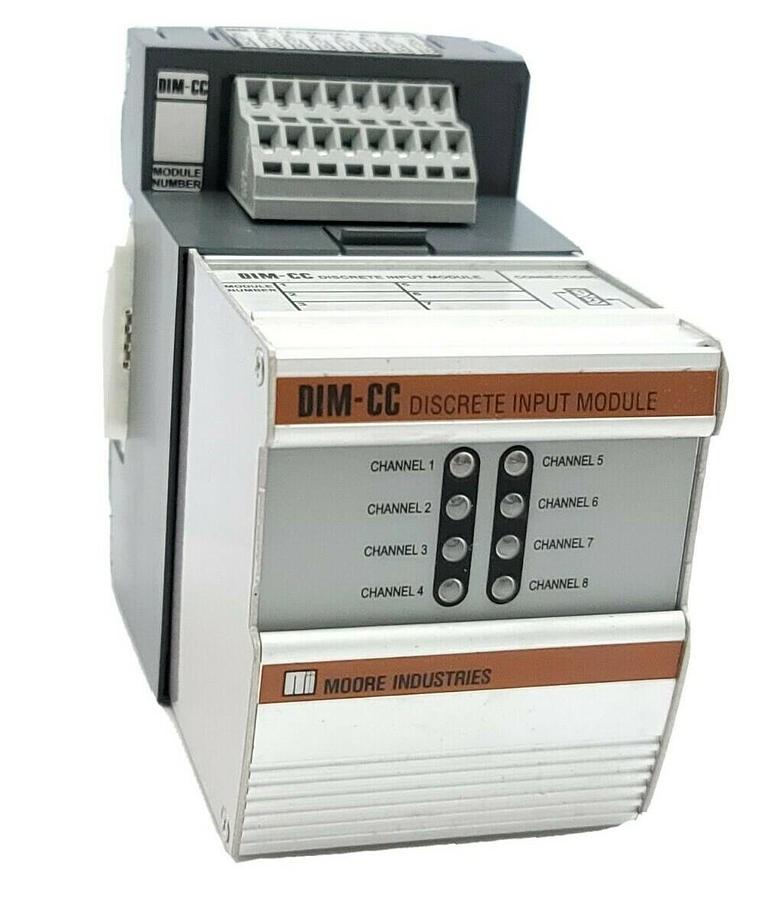 NEW MOORE INDUSTRIES DIM/IO/CC8/IP DIM-CC DISCRETE INPUT MODULE