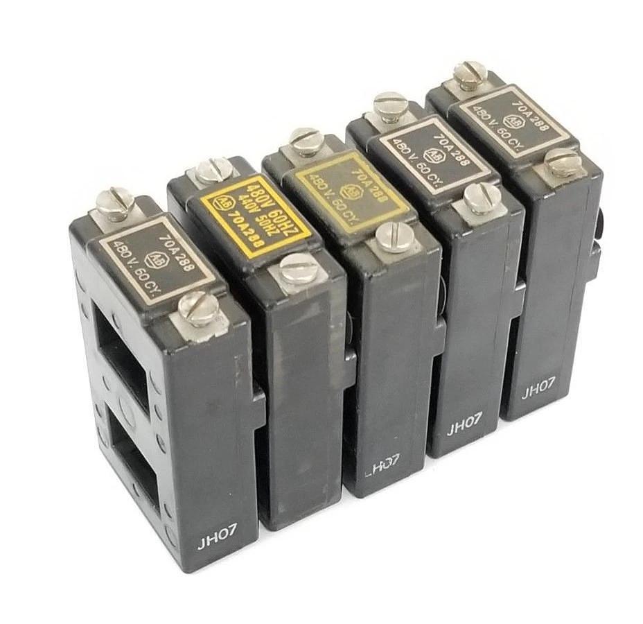Used LOT OF 5 ALLEN BRADLEY 70A288 CONTACTOR COILS 440V-50HZ 480V-60HZ