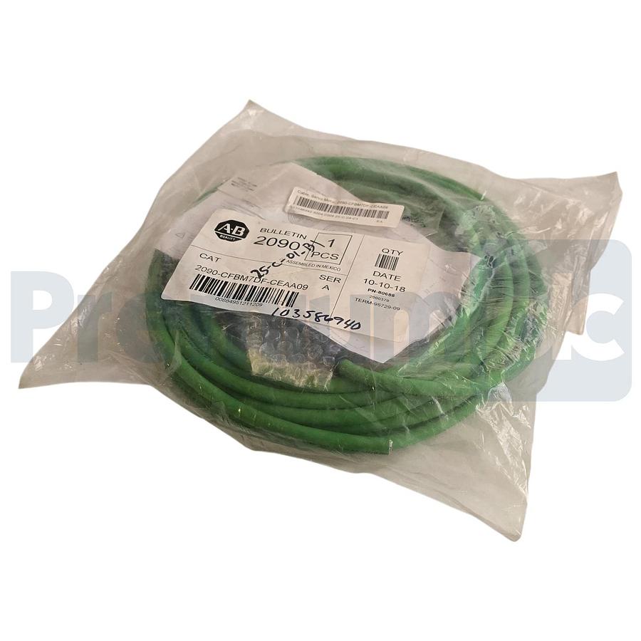 Used Allen-Bradley 2090-CFBM7DF-CEAA09 /A Servo Motor Feedback Cable 9m SpeedTEC NSFS