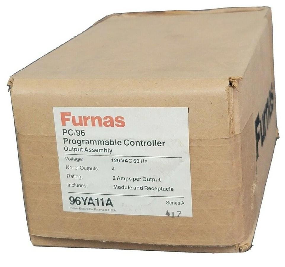 Used SEALED SIEMENS FURNAS 96YA11A SER. A PC/96 PROGRAMMABLE CONTROLLER