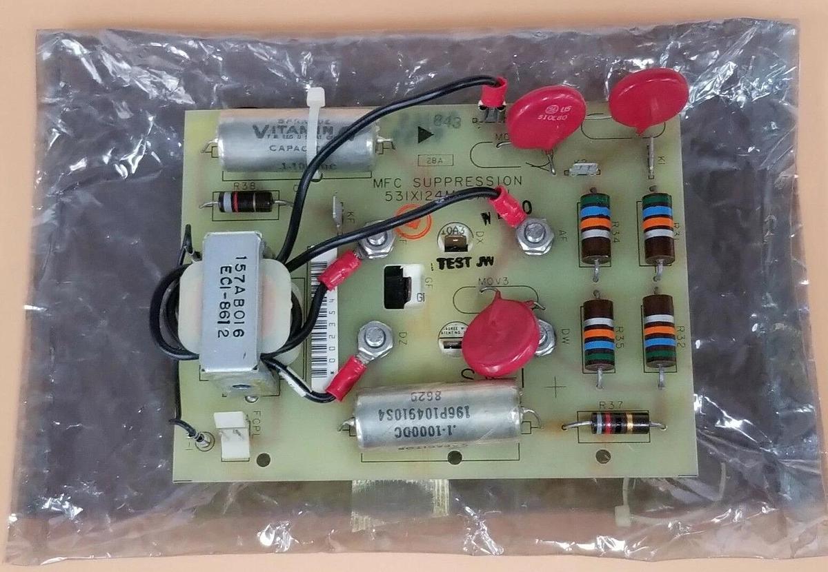 Used GENERAL ELECTRIC 531X124MSDABG1 MFC SUPPRESSION BOARD 53IXI24MSDABGI