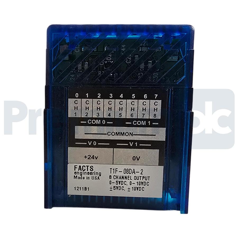 FACTS ENGINEERING T1F-08DA-2 TERMINATOR 8-CH ANALOG OUTPUT MODULE 24VDC NSMP