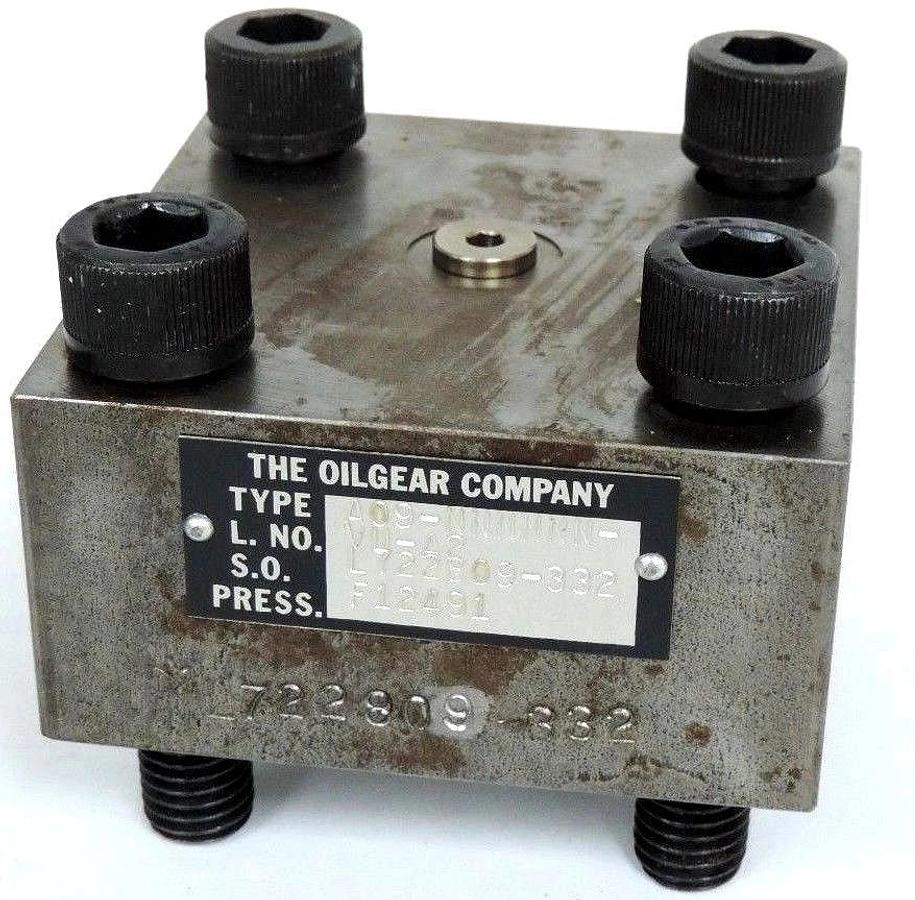 NEW OILGEAR COMPANY A09-NNNNNN-VU-A2 CYLINDER BLOCK L. NO. L722809-332