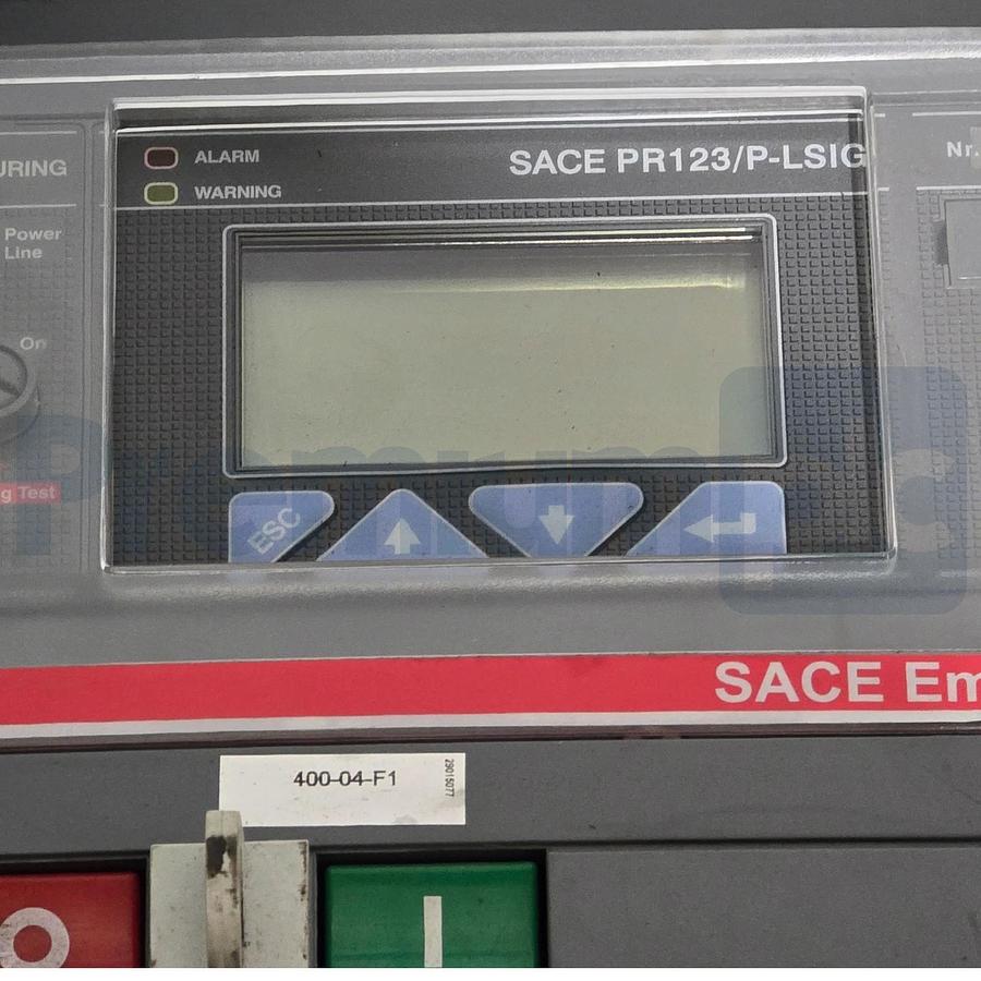 Used ABB 1SDA055831R1 SACE E2B 20 2000A 3P Emax Circuit Breaker w/PR123/P-LSIG Trip
