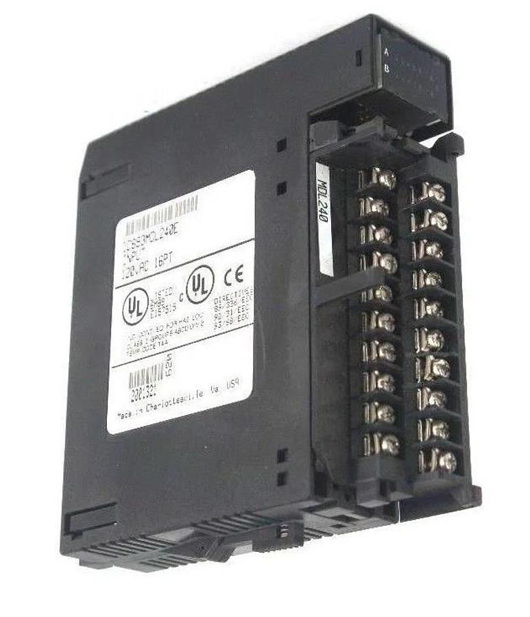Used GE FANUC IC693MDL240E INPUT MODULE 120VAC INPUT 16PT MISSING DOOR & LENS