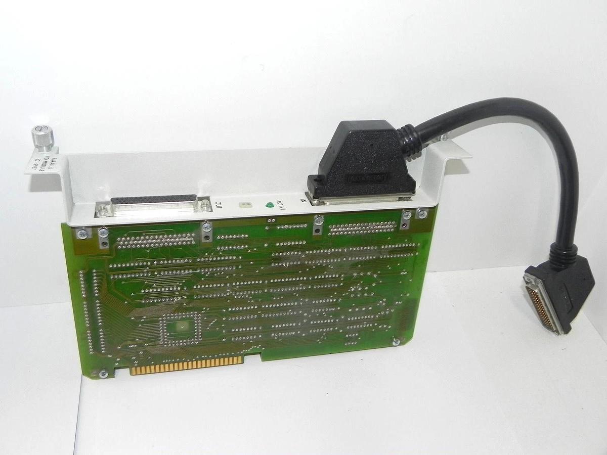 Used HONEYWELL 621-9937 PARALLEL I/O MODULE W/ 628-2000 CABLE ASSEMBLY DOUBLE END
