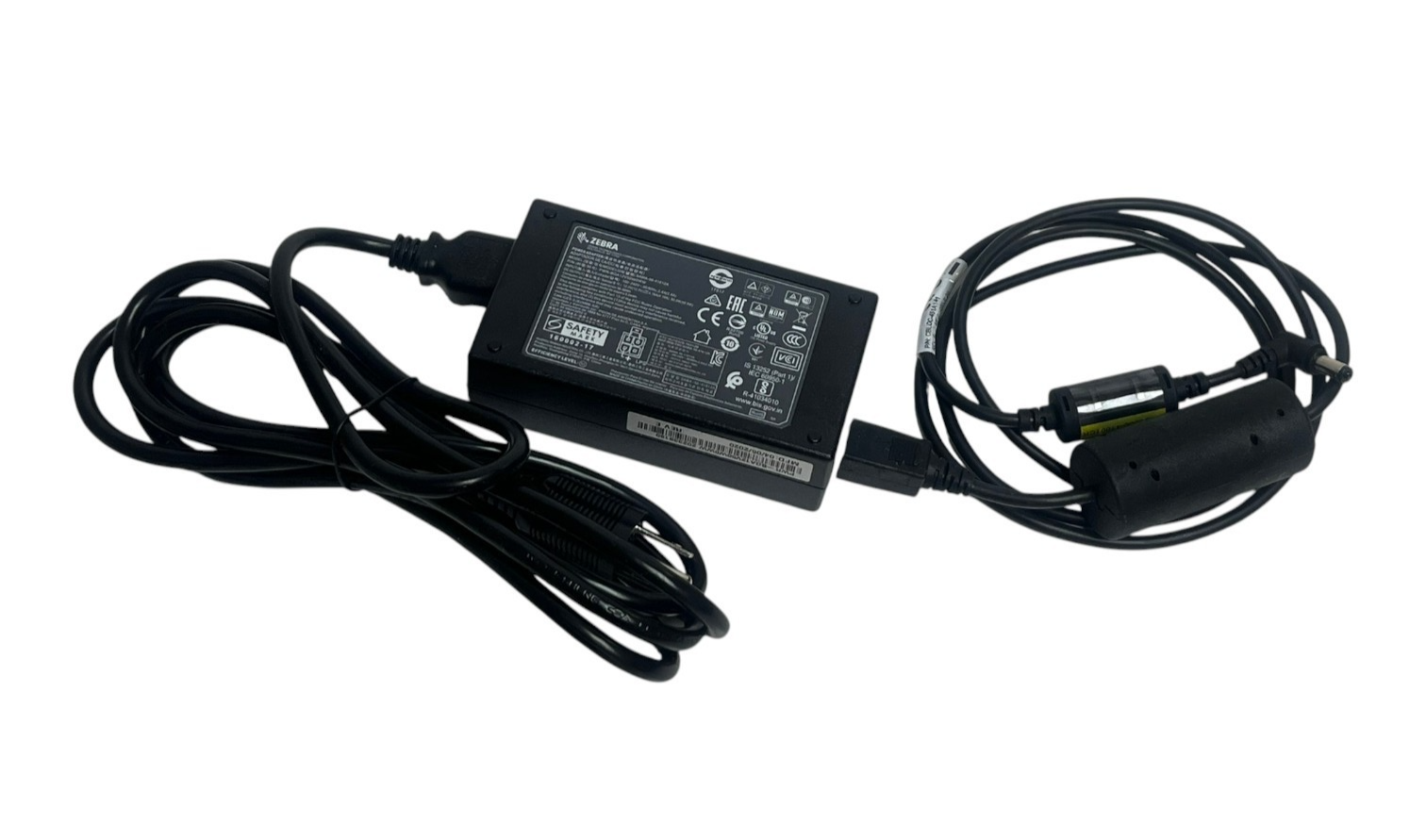 Used Zebra PWR-BGA12V50W0WW Power Supply Block CBL-DC-451A1-01 12V 4.16A 50W Cord