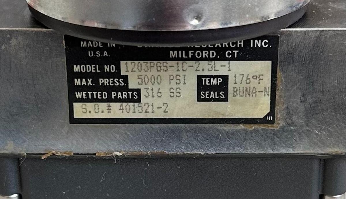 Used NEW ORANGE RESEARCH 1203PGS-1C-2.5L-1 / 1203PGS1C25L1 PRESSURE SWITCH 5000PSI
