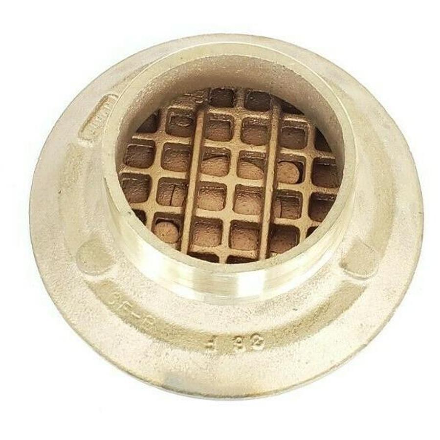 Used NEW JOSAM 6F-2 STR NIKALOY STRAINER SATIN FINISH BRASS COVER 6-3/8" DIA. 36F 6F2