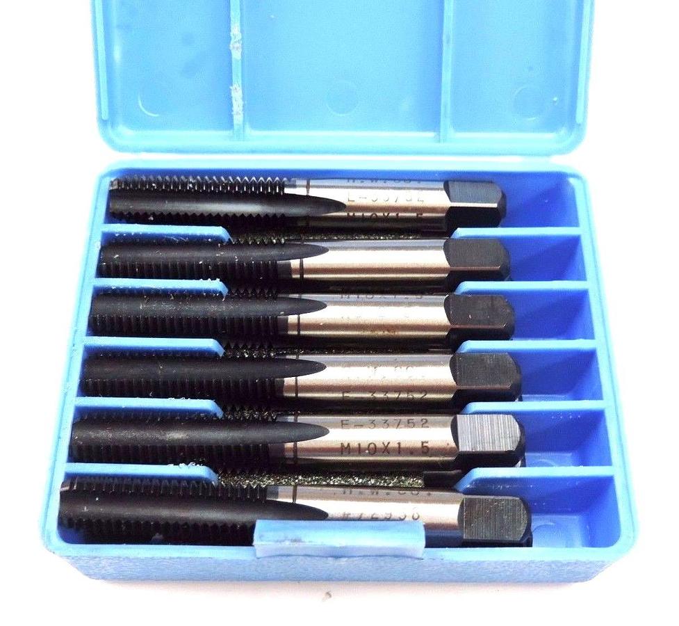 Used 12 NIB HANSON WHITNEY M10X1.5 4 FL HIGH SPEED TAPS D-6T, E33752 IT.2