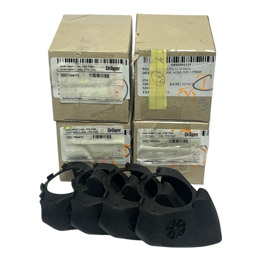Used Lot of 4 Dräger R56472 FPS 7000 Inner Mask 1 Complete - NSMP