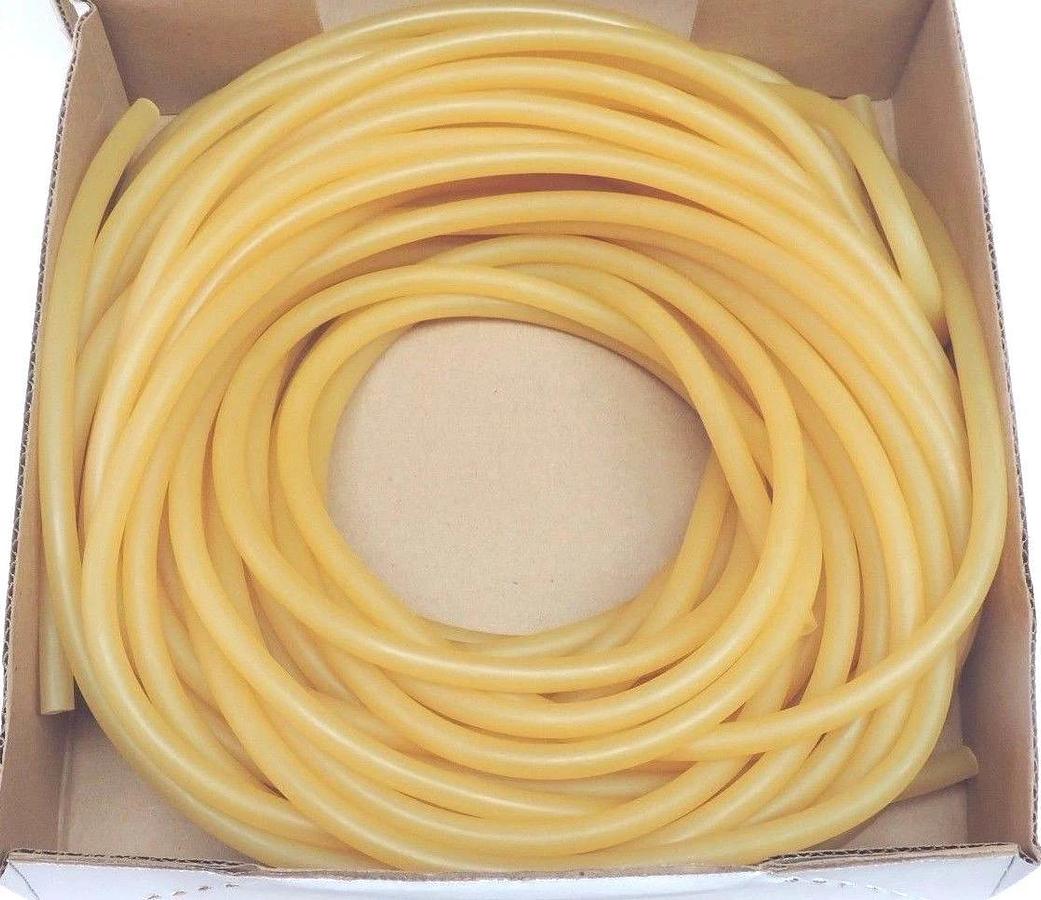 NIB THOMAS ENGINEERING RAW70002A NATURAL LATEX RUBBER TUBING 100FT, 0.375 O.D.