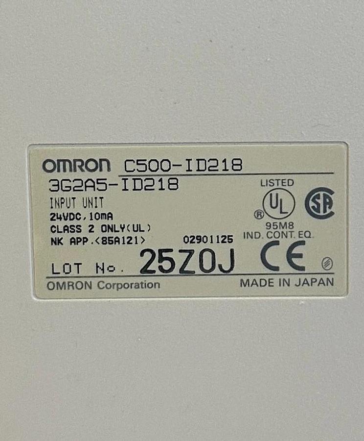 NEW OMRON C500-ID218 / 3G2A5-ID218 SYSMAC C500 32-PT INPUT MODULE 24VDC 10mA