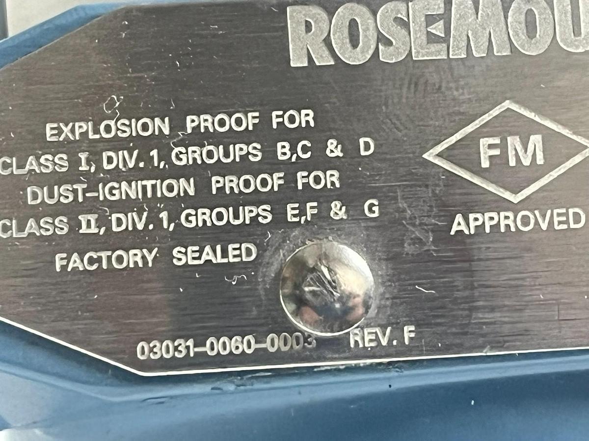 Used Rosemount 3051L3AC0FD22AAE5M5L4 Level Transmitter -  Kerkau 3 Inch 150 RF flange