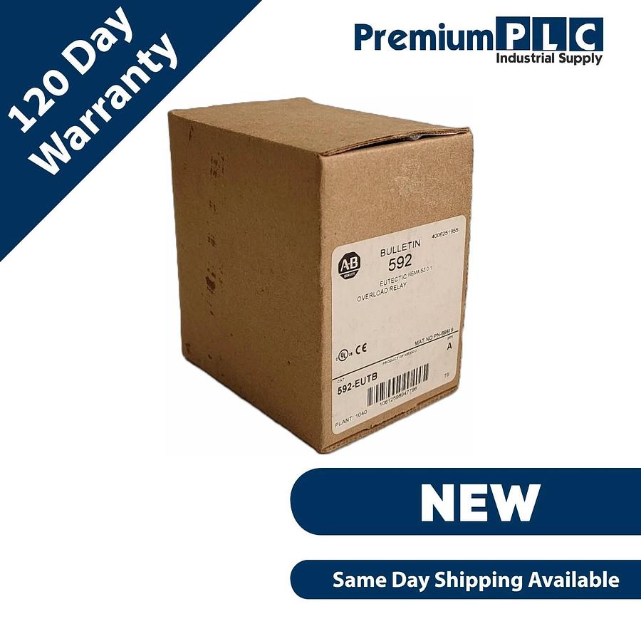 NEW ALLEN BRADLEY 592-EUTB SER. A NEMA SZ 0-1 OVERLOAD RELAY 40A 3-P 592EUTB
