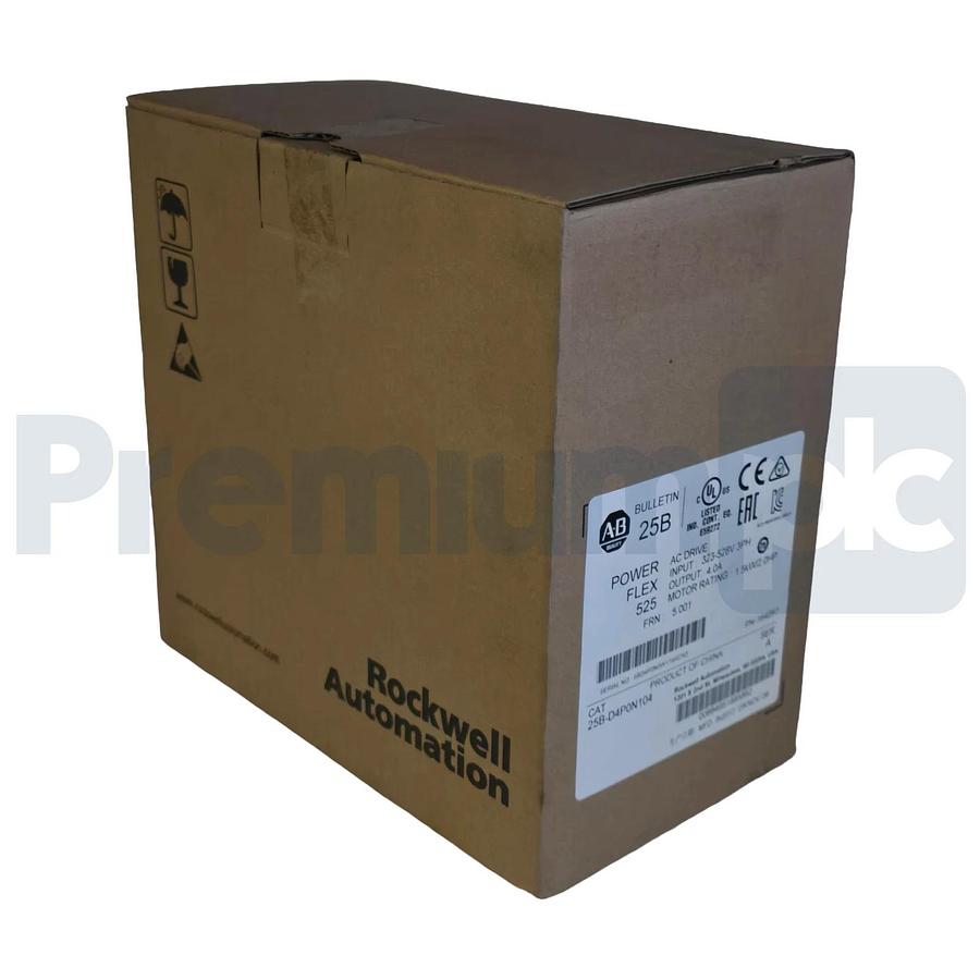 Allen Bradley 25B-D4P0N104 /A PowerFlex 525 AC Drive 2HP 480V 3PH FRN 5.001 NSMP 884951885882
