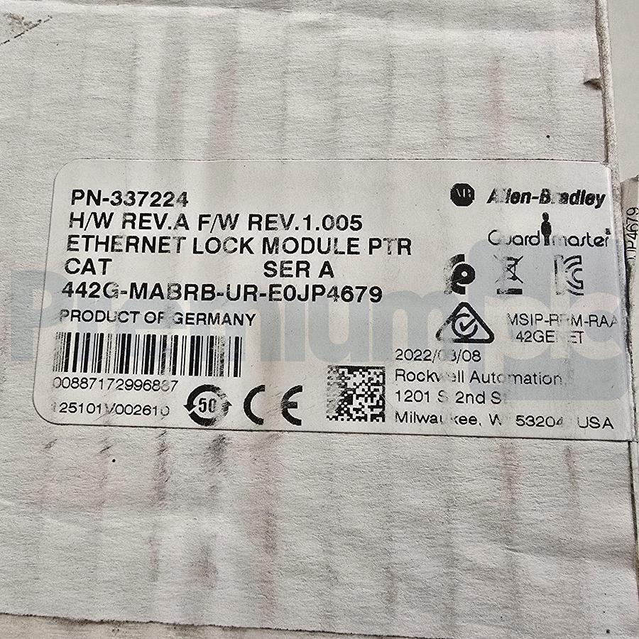 Used Opened Allen Bradley 442G-MABRB-UR-E0JP4679 /A Guardmaster Ethernet Lock Module