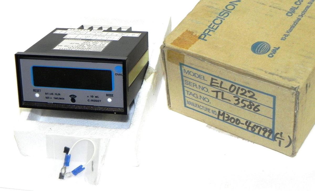 Used NIB OVAL EL0122-165111 RATE TOTALIZER 100VAC, EL0122165111